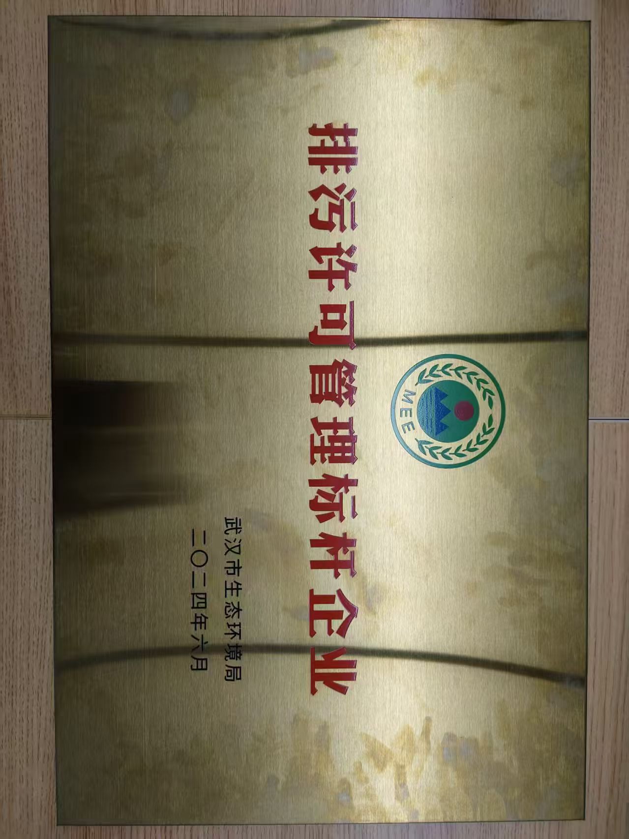 2024 年,TCL华星旗下武汉华星荣获武汉市“排污许可标杆管理企业”奖牌